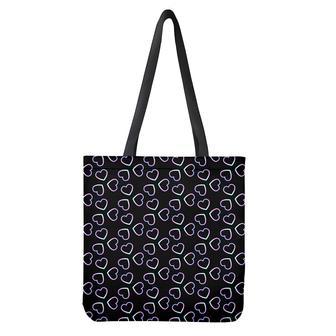 Lights Heart Pattern Print Tote Bag | Newhawaiianshirts