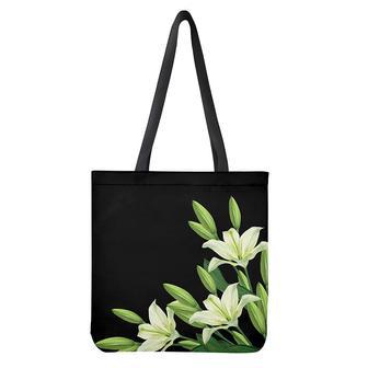 Lily Floral Print Tote Bag | Newhawaiianshirts UK