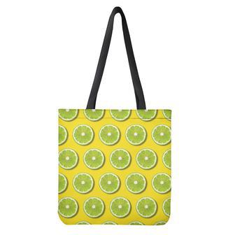 Lime Slices Pattern Print Tote Bag | Newhawaiianshirts UK