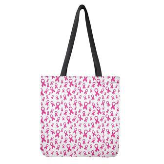 Little Breast Cancer Ribbon Print Tote Bag | Newhawaiianshirts DE