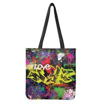 Love Nyc Graffiti Print Tote Bag | Newhawaiianshirts CA