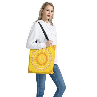 Mandala Sun Print Tote Bag | Newhawaiianshirts CA