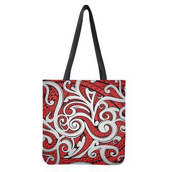 Maori Kowhaiwhai Tribal Polynesian Print Tote Bag | Newhawaiianshirts CA