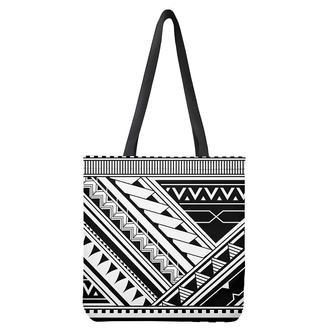 Maori Polynesian Tattoo Pattern Print Tote Bag | Newhawaiianshirts DE