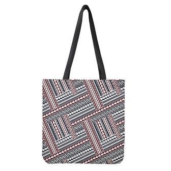 Maori Tribal Pattern Print Tote Bag | Newhawaiianshirts AU