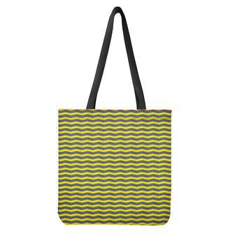 Mardi Gras Fat Tuesday Zigzag Print Tote Bag | Newhawaiianshirts