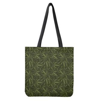 Marijuana Leaf Pattern Print Tote Bag | Newhawaiianshirts