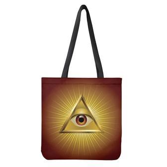 Masonic Eye Sight Print Tote Bag | Newhawaiianshirts DE