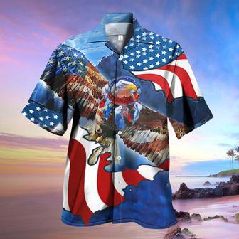 Men's American Flag Patriotic Hawaiian Shirts Independence Day Shirts | Newhawaiianshirts CA