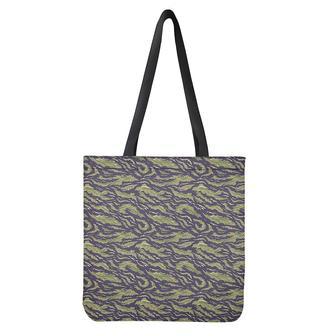 Military Tiger Stripe Camouflage Print Tote Bag | Newhawaiianshirts CA