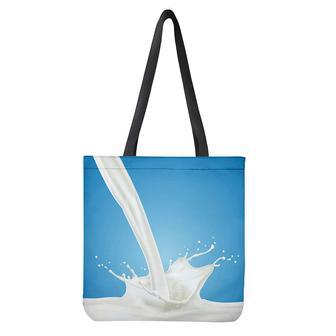 Milk Splash Print Tote Bag | Newhawaiianshirts DE