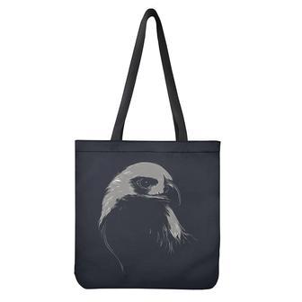 Monochrome Eagle Print Tote Bag | Newhawaiianshirts UK