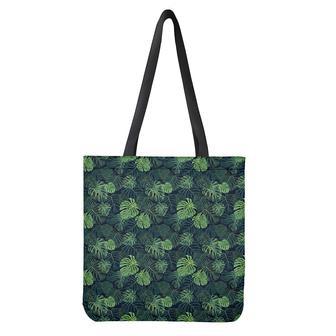 Monstera Palm Leaves Pattern Print Tote Bag | Newhawaiianshirts DE