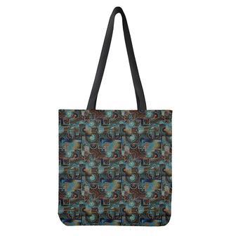 Mosaic Patchwork Pattern Print Tote Bag | Newhawaiianshirts