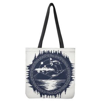 Mystical Lunar Phase Print Tote Bag | Newhawaiianshirts DE