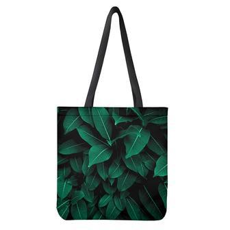 Natural Green Leaf Print Tote Bag | Newhawaiianshirts AU