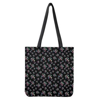 Om Sign Pattern Print Tote Bag | Newhawaiianshirts CA