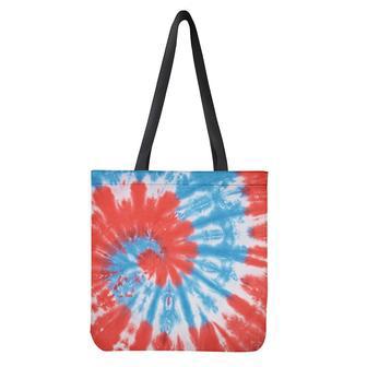 Orange And Blue Tie Dye Print Tote Bag | Newhawaiianshirts AU