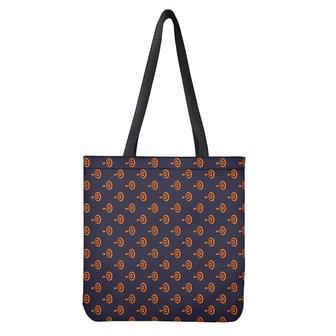 Orange Bullseye Target Pattern Print Tote Bag | Newhawaiianshirts AU