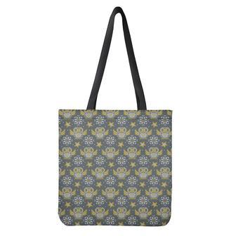 Owl Knitted Pattern Print Tote Bag | Newhawaiianshirts