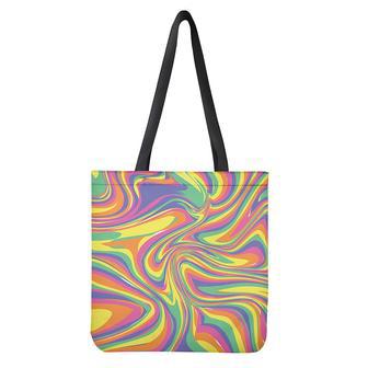 Pastel Rave Print Tote Bag | Newhawaiianshirts