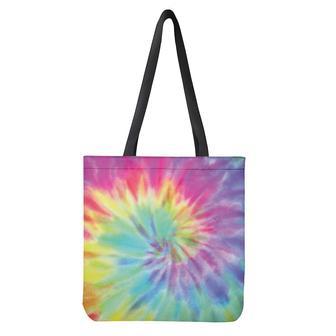 Pastel Spiral Tie Dye Print Tote Bag | Newhawaiianshirts