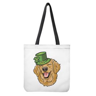 Patrick's Day Golden Retriever Print Tote Bag | Newhawaiianshirts