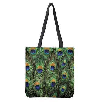 Peacock Tail Print Tote Bag | Newhawaiianshirts