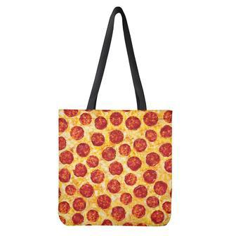 Pepperoni Pizza Print Tote Bag | Newhawaiianshirts