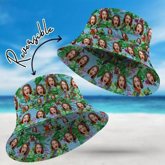 Personalized Bucket Hat Double-Side-Wear Reversible Funny Hawaiian Style Fisherman Hat | Newhawaiianshirts CA