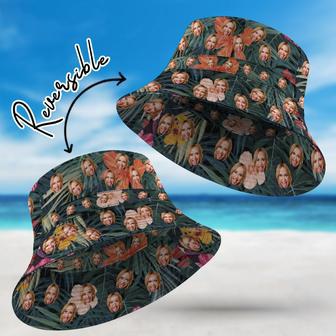 Personalized Hawaiian Style Bucket Hat Double-Side-Wear Reversible Outdoors Sun Cap | Newhawaiianshirts CA