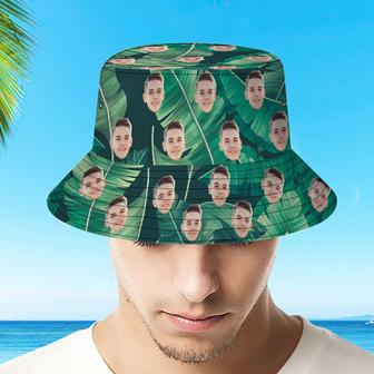 Personalized Leaves Hawaiian Fisherman Hat Bucket Hat Beach Sports Hat | Newhawaiianshirts CA