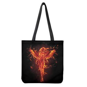 Phoenix Angel Print Tote Bag | Newhawaiianshirts