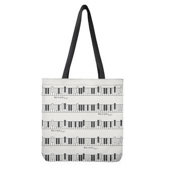 Piano Pattern Print Tote Bag | Newhawaiianshirts UK