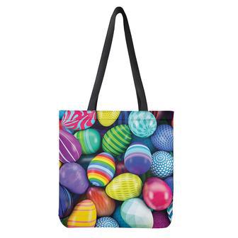 Pile Of Colorful Easter Eggs Print Tote Bag | Newhawaiianshirts AU