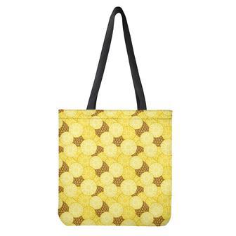 Pineapple Slices Pattern Print Tote Bag | Newhawaiianshirts CA