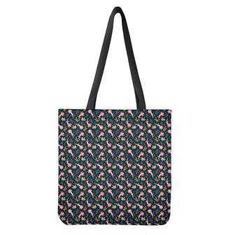 Pink Axolotl Pattern Print Tote Bag | Newhawaiianshirts CA