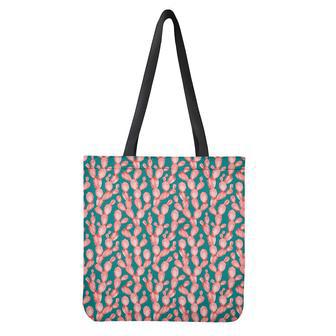 Pink Cactus Pattern Print Tote Bag | Newhawaiianshirts CA