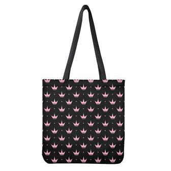 Pink Crown Pattern Print Tote Bag | Newhawaiianshirts DE