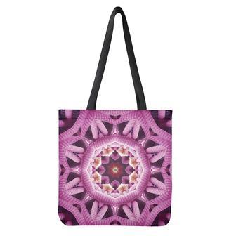 Pink Kaleidoscope Print Tote Bag | Newhawaiianshirts CA