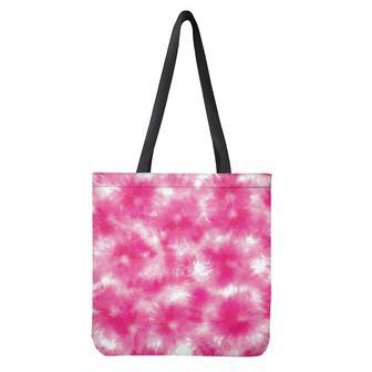 Pink Shibori Tie Dye Print Tote Bag | Newhawaiianshirts