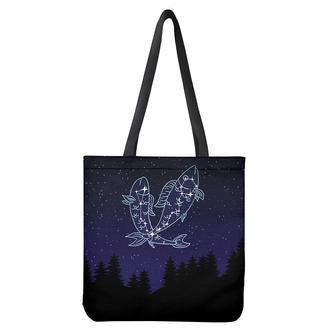 Pisces Constellation Print Tote Bag | Newhawaiianshirts DE