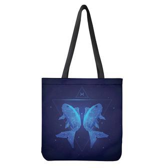 Pisces Horoscope Sign Print Tote Bag | Newhawaiianshirts UK