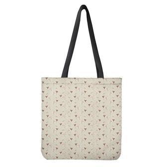 Polka Dot Jack Russell Terrier Print Tote Bag | Newhawaiianshirts UK