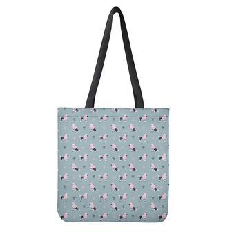 Poodle And Crown Pattern Print Tote Bag | Newhawaiianshirts