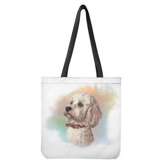 Poodle Portrait Print Tote Bag | Newhawaiianshirts UK