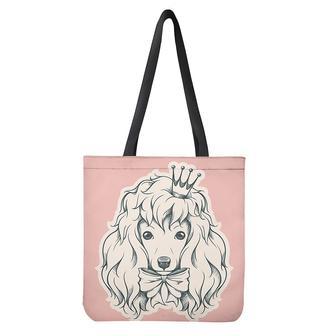 Princess Poodle Print Tote Bag | Newhawaiianshirts