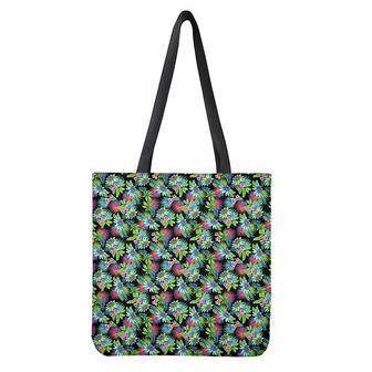 Psychedelic Hawaiian Flower Print Tote Bag | Newhawaiianshirts DE