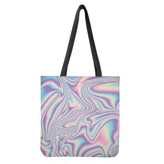 Psychedelic Holographic Print Tote Bag | Newhawaiianshirts AU