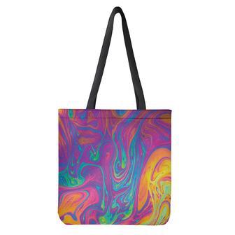 Psychedelic Liquid Print Tote Bag | Newhawaiianshirts